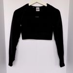 Gymshark Black Women's Cropped Sweatshirt Photo 0