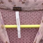 Free People Opposites Attract Floral Oversize Thermal Mesh Mini Dress Size M Photo 7