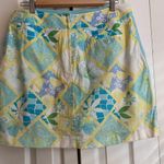 Lilly Pulitzer Vintage “Summer Day Patch” Skort – Size 12, Grosgrain Detail Photo 6