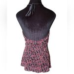 Trixxi Three Pink Hearts Y2K Black Red Polka Dot Glitter Grunge Rock Halter Top Photo 6