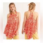 Free People  Mimi Printed Halter Neck Tunic Dress sleeveless swing tank mini boho Photo 13