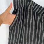 Sonoma  Black & White Linen Blend Chevron Striped‎ Pull On Easy Short NWT Size 3X Photo 1