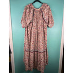 Wonderly Floral Boho Maxi Dress XL | Puff Sleeve Button Front Tiered Peasant Dre Photo 3