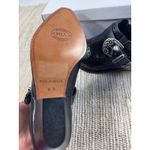 MIA vintage Womens Black Leather Monk Strap Brogue Wingtip Buckle Shoes Size 8B Photo 5