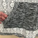 Chance or Fate Cowl Neck Lace Roll Tab Sleeve Top M Grunge Photo 6