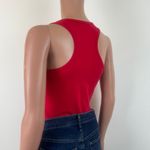 Zenana Seamless Racerback Bodysuit - Red Photo 8
