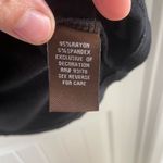 Adrienne Vittadini BLACK embellished swoop KNIT neck top LARGE Photo 5