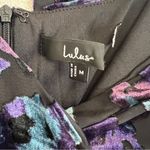 Lulus Pretty Companion Black Floral Velvet Burnout Maxi Dress Size Medium Blue Photo 7