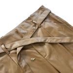 Lucy Paris womens faux leather pleated casual pants Photo 4