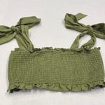 Cami NYC  Benita Smocked Crop Top In Green Large $220 retail (b17) Photo 1