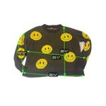 Just Polly New York Smiley Face Knit Sweater Yellow Black Size S Photo 1