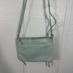 Botkier  Trigger Womens Blue Leather Studded Zipper Crossbody Shoulder Bag EUC Photo 4