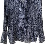 Sunny Leigh 🖤🤍  Macy’s Lightweight Crinkly Ruffles Buttons Feminine Romantic Photo 9