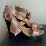 Charles David Bronze Strappy Wedge Heels Size 7.5 Photo 0