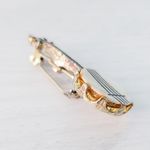 Vintage Brooch / Vintage Pin Mother of Pearl Banjo 1.5" Photo 11