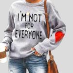 Super cute gray sweatshirt with fun sayings on front! New Size XL Photo 1