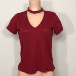 Sanctuary New.  choker cabernet linen T-shirt. NWOT Photo 4