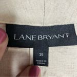 Lane Bryant  linen‎ Blend open blazer tan size 26 Photo 1