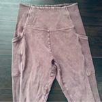 Aerie Offline Free People Inspired Acid-Washed Rusty Pink Leggings | Size: S Photo 3