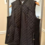 kim rogers  True Black Quilted Puffer Vest Size‎ Medium NWT Photo 0