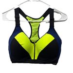 Victoria's Secret VSX  Sport Size 32DD Sports Bra Zip Front Racerback Padded EUC Photo 0
