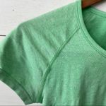 Athleta Fastest Track Lime Green Short Sleeve Top. Size Medium. Photo 3