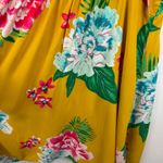 Old Navy  Womens Floral Sundress Sz XXL‎ Yellow Sleeveless Summer Tropical Beachy Photo 5