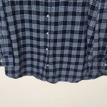 Old Navy Navy Plaid Button Down Shirt Size XXL Navy Plaid Flannel Shirt Photo 3