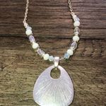 Reversible Beaded Silver Necklace Photo 2