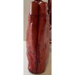 Vintage Victory Red Genuine Eel Skin Purse with Shoulder Straps Photo 4