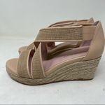 Taryn Rose  KRISSY Natural Linen Designer Espadrille Wedges Sandals size 5 Photo 2
