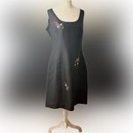 Tina Hagen L A Size 12 Vintage Silk Dress suit Black Photo 1