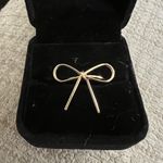 Women’s Gorgeous Golden Bow tie Ring Size 7 Gold Photo 0