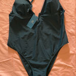 Cupshe COPY -   dark green Plunging V-Neck One Piece Swimsuit Photo 0