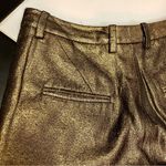 3.1 Phillip Lim Gold Bronze Metallic Pants Wide Leg Trousers Front Leg Seams sz6 Photo 10
