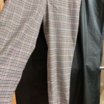Old Navy  Women's 12 Brown Checkered Straight Leg Pants Business Casual Office Photo 1