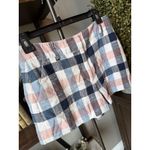 Veronica Beard Ilene Plaid Mini Shorts Blue Womens Size 6 Photo 5