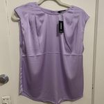 EXPRESS Satin Purple Blouse Photo 0