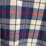 Aerie  Flannel Cotton Blue and White Pullover Sweatshirt Size Medium Top Photo 4