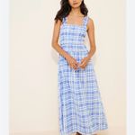 Hill House  Ellie Nap Dress in Watercolor Gingham Blue Photo 1
