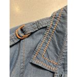 Escada Sport denim look button down top sz 46 sz XL Blue Photo 5