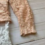 Pastel Blush Pink Lace Cropped Sweater Sz L Size L Photo 1