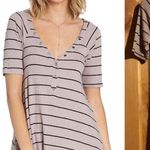 Billabong Hide Away Stone Gray Black Stripe Dress $49.95 EUC XS Style# JD01SBHI Photo 2