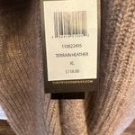 Frye  Open Front Mixed Texture Cable Knit Cardigan Sweater Heather Brown NEW Photo 5