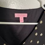 Lilly Pulitzer Caroline Silk Tunic Dress Black Gold Photo 7