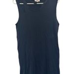 LNA Double Cut Shirt Tank Mini Dress in black made in USA small Photo 1