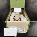 Gucci Double G Interlocking Python Snakeskin Ballet Ballerina Flats Size EU 38 Photo 1
