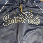 South Pole Vintage Dark Blue Hoodie with Gold Accents Size L Photo 2