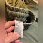 Old Navy Olive Wide Leg Pants sz Large Petite loose fit pockets boho casual Photo 11