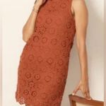 Evereve  Brooklyn Crochet Dress-SMALL-in brown brick Photo 1